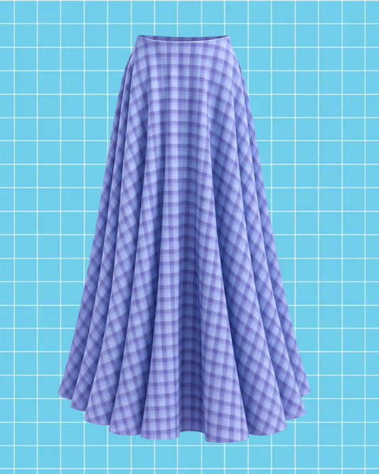 Checkered Maxi Skirt